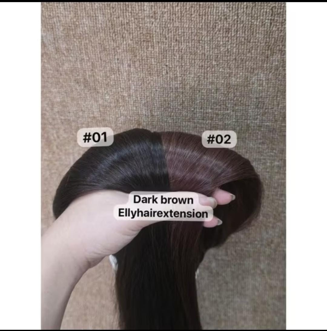 HAIR RXTENSION DARK BROWN SUPER TEBAL 40CM